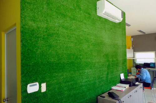 Pasto artificial decorativo para paredes y suelos